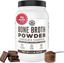 Bone Broth蛋白粉,巧克力,草药2lbs,42服务16g蛋白,13gCollagen. 低碳, 2 净碳, 乳制品免费, Keto Friendly Bone Broth 蛋白质补充剂, 配有 Collagen type I & III
