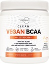 Ultra Clean Vegan BCAA 粉末+ 电解质(桃芒果 QQ 6G) 2:1:1:1 无糖/无糖 BCAAs 氨基酸 女性/男性补充剂 - 工作后恢复饮料后的最佳BCAA Vegan 氨基酸