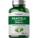 Piping Rock Graviola Soursop Capsules → 2000 mg → 120 叶子补充 → 集中草果提取 → 非 Gluten Free