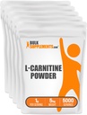 Bulk Assupports.com L-Carnitine Powder - Carnitine Assembly - 氨基酸Assembly - 不受味的 & Gluten Free,每服1克,1kg (pack of 5) (11磅)