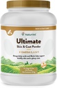 NaturVet Ultimate Skin & Coat Powder Pet Supplement for Dogs & Cats – Includes Omegas 3, 6, 9, Biotin, Vitamins – For Healthy Dog Coats, Cat Skin – Tasty Food Topper for Pets – 4 lbs.