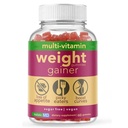 Gainer Gummies for Women Men Elderly and Kids | Clinically Studied Ingredients | 10 in 1 with L-Lysine Gentian Root Vitamin B | Non-GMO Sugar Free Vegan | 60 Count