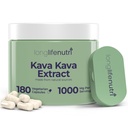 Kava Kava 抽取补充1000mg 天然草药 高水平的Piper Methysticum 和 Kavalactones 180 植物科植物