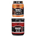 Bundle of Body Fortress Super Advanced Whey Protein Powder, Chocolate 1.78 lbs + Body Fortress 100% Micronized Creatine Monohydrate Powder, 300g (60 Servings, 5g Scoop) – Unflavored