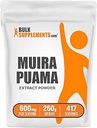 Bulk Assupports.com Muira Puama 提取粉末-Muira Puama 补编,出自Muira Puama Bark - 草药补编,Gluten Free,每服务600mg,250g(8.8 oz)(包1)