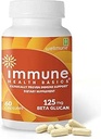 超强豁免 -- -- 临床证明的免疫支持 -- -- 井喷高纯度Beta Glucan -- -- 不含Gluten、无过敏性、非GMO和Vegan Capsules -- -- 60个Capsules,125毫克