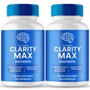 Clarity Max Capsules, Official ClarityMax Supplement for Brain Health & Memory Support - Maximum Strength, Advanced Formula Nootropic Pills, All Natural Clarity Max Support Reviews (2 Pack)