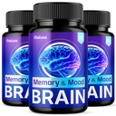 (3 Pack) Brain Memory and Mood Capsules, Memory & Mood Brain Capsulas Supplement, Brain Health & Loss Support Pills, Cleansing Double Clean Pastillas, Advanced Wellness Nootropic Pills Reviews (180ct)