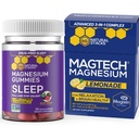 NATURAL STACKS Magtech Magnesium Drink Mix + Sleep Magnesium Gummies Bundle - 4 Forms of Magnesium - Supports Relaxation and Brain Health* - 35 Servings