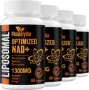 1300 MG Liposomal NAD+ 补充 QQ 最高吸收 QQ 纯净 NAD 补充 促进 NAD+ 亲切的QQ 推动NAD+ 年老 Defese、 手机能量、 长寿的补编 QQ 240 计数