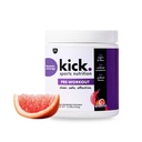Kick Pre Workout Powder, Grapefruit Flavor, 30 Servings, L Theanine, Amino Acids, L Glutamine, and Caffeine to Support Energy & Fitness Performance, No Sugar, No Artificial Sweeteners or Flavors