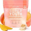 SkinnyFit - 女性的超级青春柯拉根 - 多科拉根 Peptides Powder - 亲生素,纤维,Hyaluronic Acid - 非转基因生物,Gluten Free,Sugar Free - Beauty & Self Care - Peach Mango (28名服务员)
