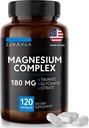 三聚镁复合物补充物(120 Vegan Capsules) - 180mg of Glycilition Taulate and Citrate - Calm 镁复合物补充物