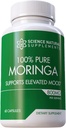 Moringa Capsules (60 Counter) - 莫林加粉末 Capsules 包装基本维生素和抗氧化剂 - 莫林加卡 Capsules 用于脑支持 - 莫林加叶 Capsules
