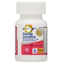 Equate Gentle Laxative Tablets for Constipation, 100 Count, Bisacodyl 5 mg + Create Sticker