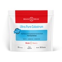Brain Basics Ultra-Pure Colostrum, 4000mg per Serving, Min 25% IgG antibodies, Gut-Brain-Immune Health, Glowing Hair and Skin. Colostrum Powder from Grass-Fed Cows. 360 Grams - 90 Servings