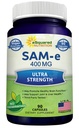 aSquared Nutrition SAM-e 400mg Supplement - 90 Capsules - Same (S-Adenosyl Methionine) to Support Mood, Joint Health, and Brain Function - Extra Strength Vegan SAM e Pills