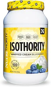 异硫化Whei蛋白孤立酸盐、胡椒酸Cream蓝莓酸盐、2磅-超易吸收支链氨基酸(BCAA)粉末,每服25克,低碳-建立肌肉和加速恢复