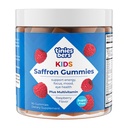 Tinies bers Saffron Gummies for Kids, with Multivitamins, Methyl Vitamin B12, Improve Focus, Mood Balance, Boost Energy, Support Vision Health, Daily Support, Vegan, Sugar Free, Pectin, Berry, 90
