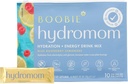 Boobie Hydromom Superfood Electrolyte Drink Mix, Blue Raspberry Lemonade | Refreshing Energy & Hydration Boost for Mamas | On-The-Go & Travel Essentials for Pregnancy, Lactation, & Beyond, 10 Packets