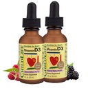 ChildLife Essentials Baby Vitamin D3 Drops - for Infants, Children, & Toddlers, Vitamin D Drops, 500 IU per Serving, Immune & Bone Health Support, Natural Berry Flavor - 1 Fl Oz (Pack of 2)