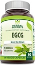 草药秘诀 EGCG 绿色茶叶提取 1800 Mg Pervice QQ Veggie Capsules Supplement QX Non-GMO Gluten Free QX 在美国制造 (1 Pack, 180 Counter)