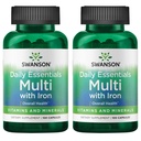 Swanson Multi and Mineral Daily Men's Women's Multivitamin Multimineral Health Supplement 100 Capsules (Caps) (2 Pack)