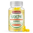 Glycine 3g Gummies, with Alanine 1000 mg for Sleep Muscle Relaxation, L Theanine, GABA, Vitamin B6, Glycine Supplements for Adults Sleep, Sugar Free Pineapple Flavor, 60 Gummies