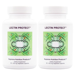 Supreme Nutrition Lectin Protect, 90 Pure Herbal Combination Vegetarian Capsules | 2 Pack