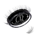 Lashify Curl 12mm Gossamer DIY 眼片扩展重填,黑色,易用假眼片进行自然外观