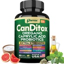 Canditox Capsules, 15-in-1 Gut & Detox, Oregano, 60 Capsules | Oregano, Caprylic Acid, Garlic, Olive Leaf, Psyllium, Probiotics, Inulin, Aloe, MCT Oil, Digestive Enzymes