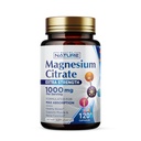 Magnesium Citrate 1000mg - Max Absorption & High Potency Magnesium Complex Supplement for Heart, Muscle, Nerve, Bone Health & Stress Relief - Non-GMO, Gluten-Free - 120 Vegan Capsules