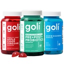 Power Wellness Trio for Stress, Gut & Immune - World's First 3-in-1 Pre, Post, Probiotic, Apple Cider Vinegar & Vitamin B12, Ashwagandha & Vitamin D Gummies. Gluten-Free, Vegan, Non-GMO & Gelatin-Free
