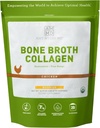 Amy Myers MD Bone Broth Collagen Powder - Organic Chicken Bone Broth - Supports Healthy Skin & Nails - for Gut Health & Joint Support - 20 Servings, Chicken Flavor