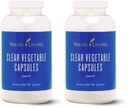 Young Living Clear Vegetable Capsules - 250 ct - Essential Oil Blends, Vitamins, Herbal Supplements, & Dietary Needs - Easy-to-Use, Vegan-Friendly, & Non-GMO (Pack of 2)