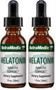 NutraMedix Melatonin Night Time Support Drops for Occasional Sleeplessness - Liquid Melatonin for Optimal Rest, Immune System & Mood Support - May Help with Feeling Groggy (1oz / 30ml) (Pack of 2)