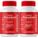 Heart Freedom Capsules, Official HeartFreedom Pills - Energy and Health Maximum Strength, Heart Freedom Circulation Support Capsules, All Natural Glyco Optimizer, Premium Formula Reviews (2 Pack)