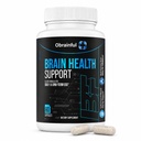 Brain Support Supplement | Caffeine-Free Nootropic Brain Supplement for Focus, Memory & Mood | Multi-Pathway Formula with Vitamins, Bacopa & DMAE | 60 Capsules
