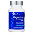 CanPrev Magnesium BisGlycinate 200mg Gentle 60 Veg Caps, 60-Day 供應,Bone & Muscle 支援的Cheladeled Magnesium 補充,容易摘要,促进放松和舒适,Vegan,Non-GMO,無糖