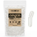 Plant Based Empty Capsules, Size 00, 1000 Count, Vegan (1000)