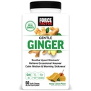 FORCETOR GENTOR GENTER GINGERGER GINGERGER FARVOR, 食欲救济、运动疾病和晨间疾病, 配有维生素B6的姜汁补充剂 消化支持, Non-GMO, Honey-Lemon GINGER FARVOR, 60 Soft Chews