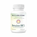 Clark Betaine HCL博士 消化酶 - 酸性 Reflux Medicine, 氢氯酸蛋白补充剂, 最佳消化公式, 100 Gelatin Capsules, 425 mg
