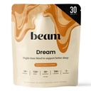 Beam Dream Sleep Powder, L-Theanine, Apigenin, Reishi和Magnesium, 第三方测试了《自然睡眠援助》和《深睡、放松和恢复补充》,《自然睡眠支助》,30种服务