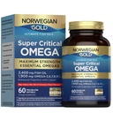 Renew Life Norwegian Gold Adult Fish Oil - Super Critical Omega, Fish Oil Omega-3 Supplement - Gluten & Dairy Free - 60 Burp-Free Softgel Capsules