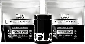 Orlo Omega 3 – Vegan Omega 3 补编(EPA & DHA) — Algae Olega 石油的超强鱼类油和磷虾替代品(120个小型Burpless软胶套)