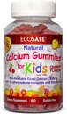 ECO SAFE 珊瑚钙 维生素 D3 儿童 Gummy,天然樱桃Flavor,非转基因生物,无葡萄糖,无乳糖,无豆和无胶碱 - 300 mg 钙,800 IU 维生素 D3-60 Gummys (2 Pack)