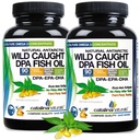 (Pack of 2) Wild Caught Omega-3 DPA Fish Oil - 2900 mg with DPA, EPA & DHA - 180 SoftGels – Triple Strength Burp-Free