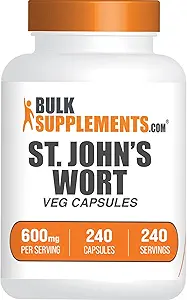 Bulk Assupports.com 圣约翰斯·沃特·卡普苏莱斯 - Hypericum Perforatum, 圣约翰斯·沃特·赫伯尔补充物 - Vegan, 1 Capsule per Service, 240 Veg Capsules (Pack of 1).