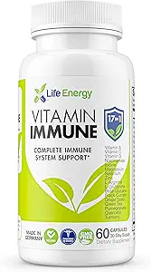 17 in 1 完整 免疫支持 补充 | Imune boost with Vitamin C, Vitamin D, Vitamin A, Zinc, Quercetin, Turmeric, Green Tea, Selenium | 成人日常豁免支持 补充 - 60 counter