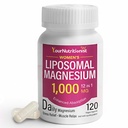 Liposomal Magnesium Complex 1000mg for Women – 12-in-1 Formula with L-Theanine, GABA, Ashwagandha, B6 & Zinc – Supports Muscle Comfort, Sleep & Women’s Health – 60 Vegan Capsules